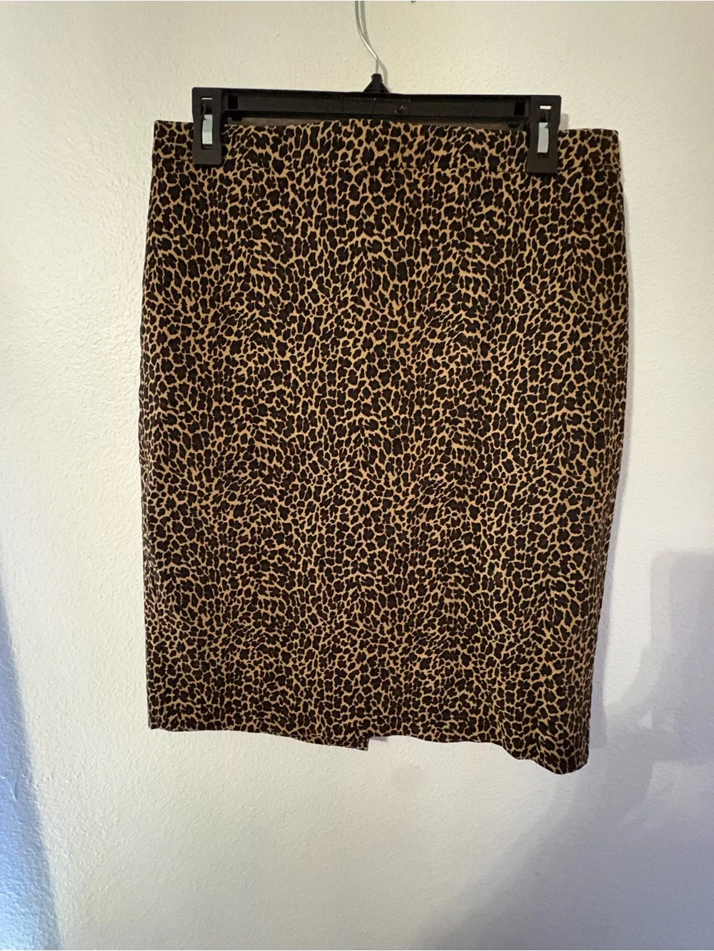 J. Crew Leopard Print Pencil Skirt in Brown and Black